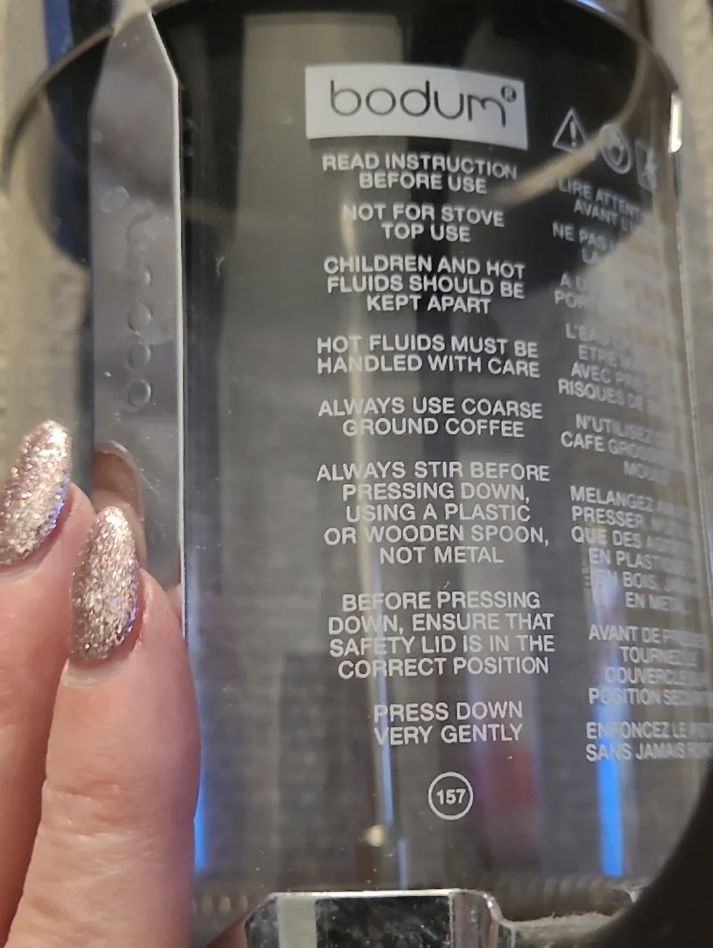 Bodum stainless steel